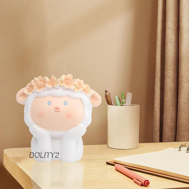 [Dolity2] Bình Cắm Hoa Để Bàn Có Lỗ Thoát Nước Và Giá Đỡ Bút Cho Nhà Ở