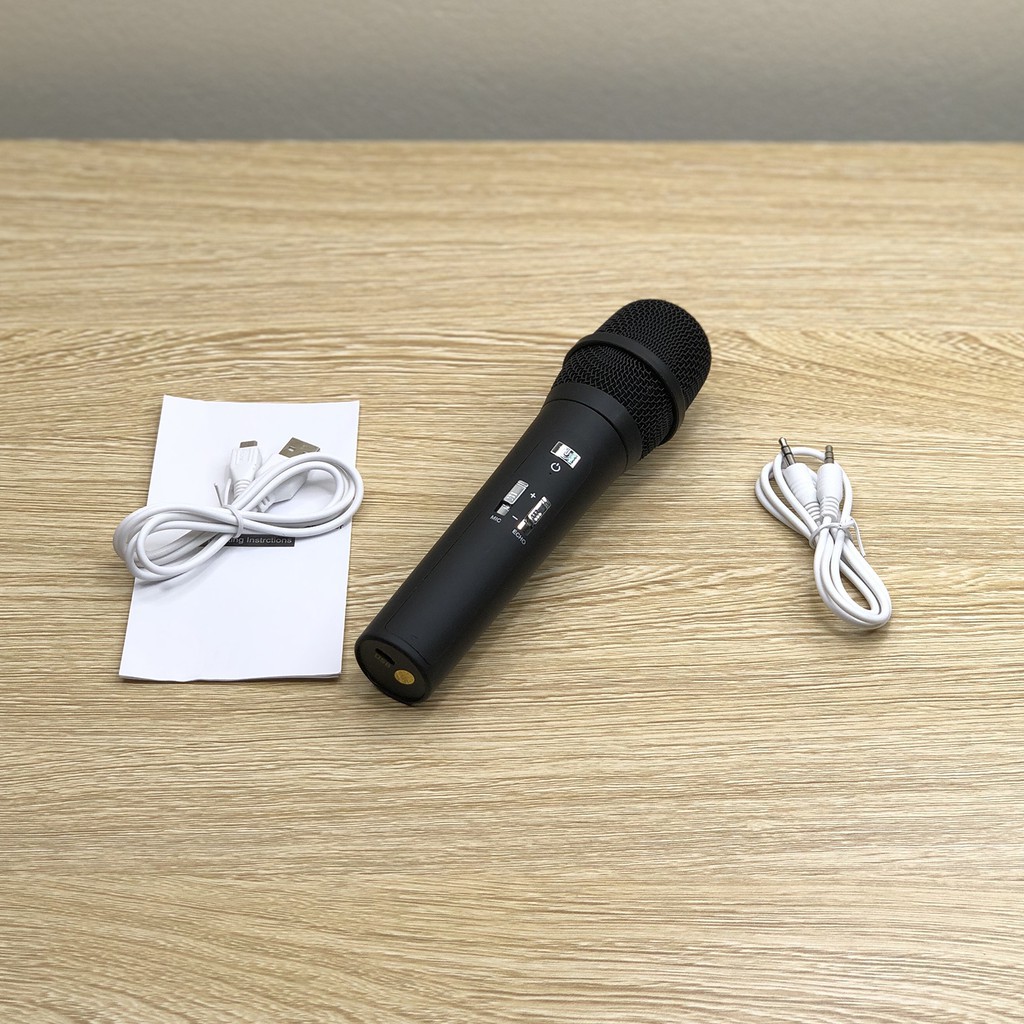 Loa karaoke bluetooth YS-A20 tặng 1 micro không dây (màu đen)