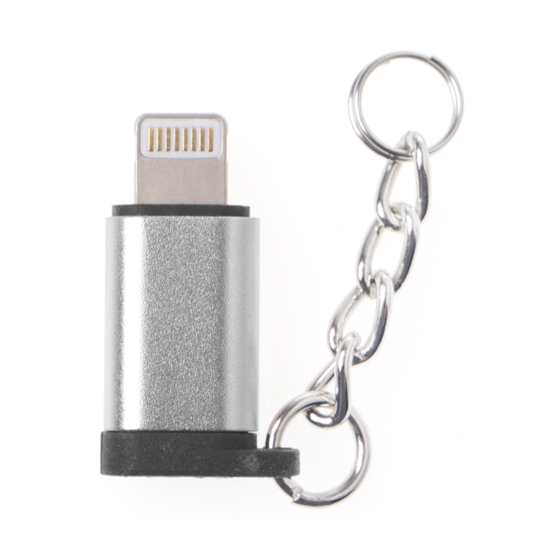 Cáp Chuyển Đổi Cổng Micro Usb Cái Sang Lightning Có Móc Khóa Cho Iphone Ipad