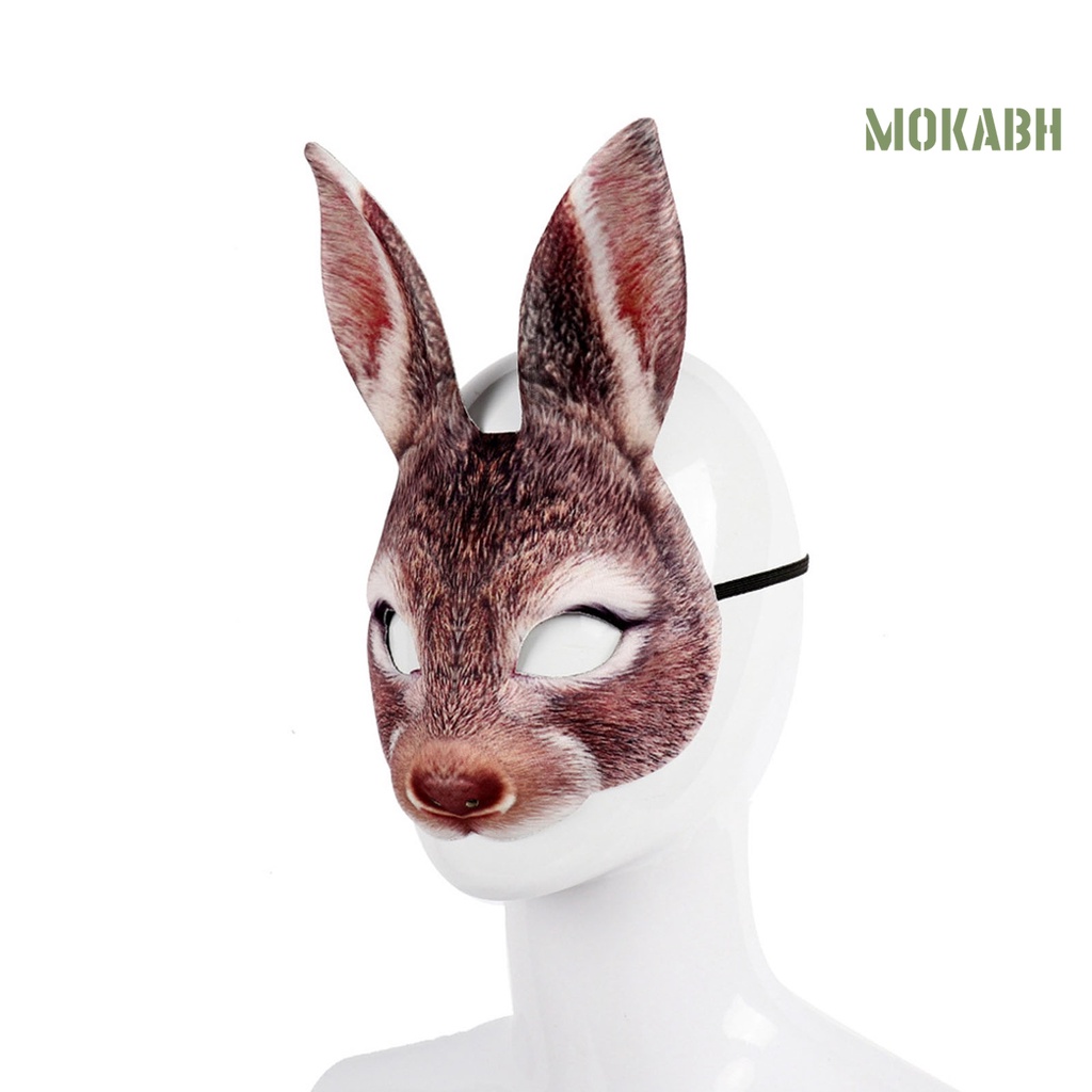 Kẹp Tóc Che Nửa Mặt Bằng EVA Hình Thỏ Vui Nhộn Cho Halloween