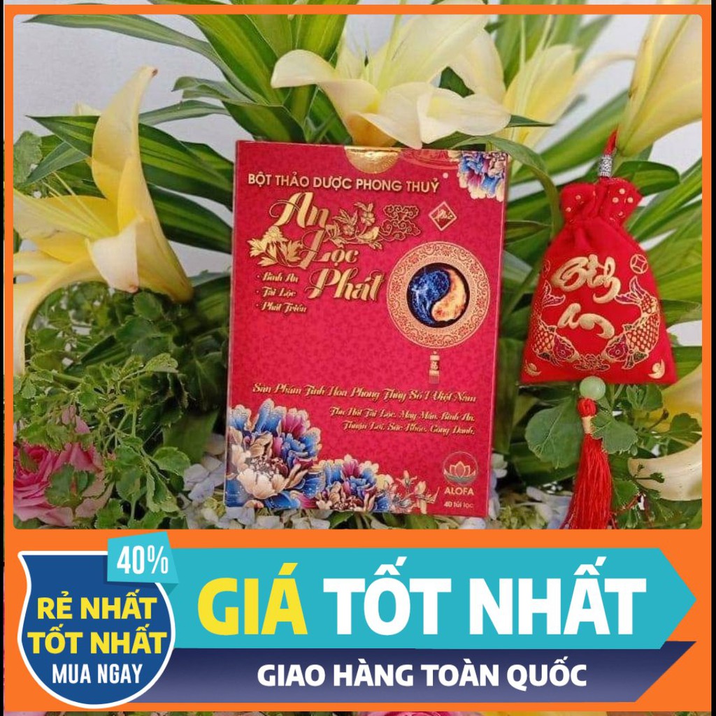 (DATE MỚI ) 1 Hộp Bột Tài Lộc Alofa 40 gói( Tặng kèm túi gấm Đỏ May Mắn) | BigBuy360 - bigbuy360.vn