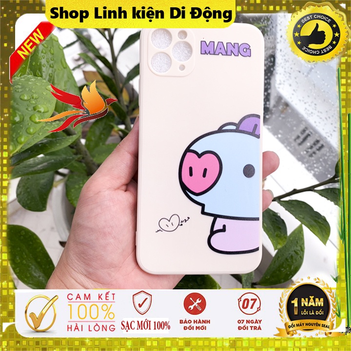 Ốp lưng iphone cạnh vuông lỗ camera - Mẫu chú heo con dễ thương
