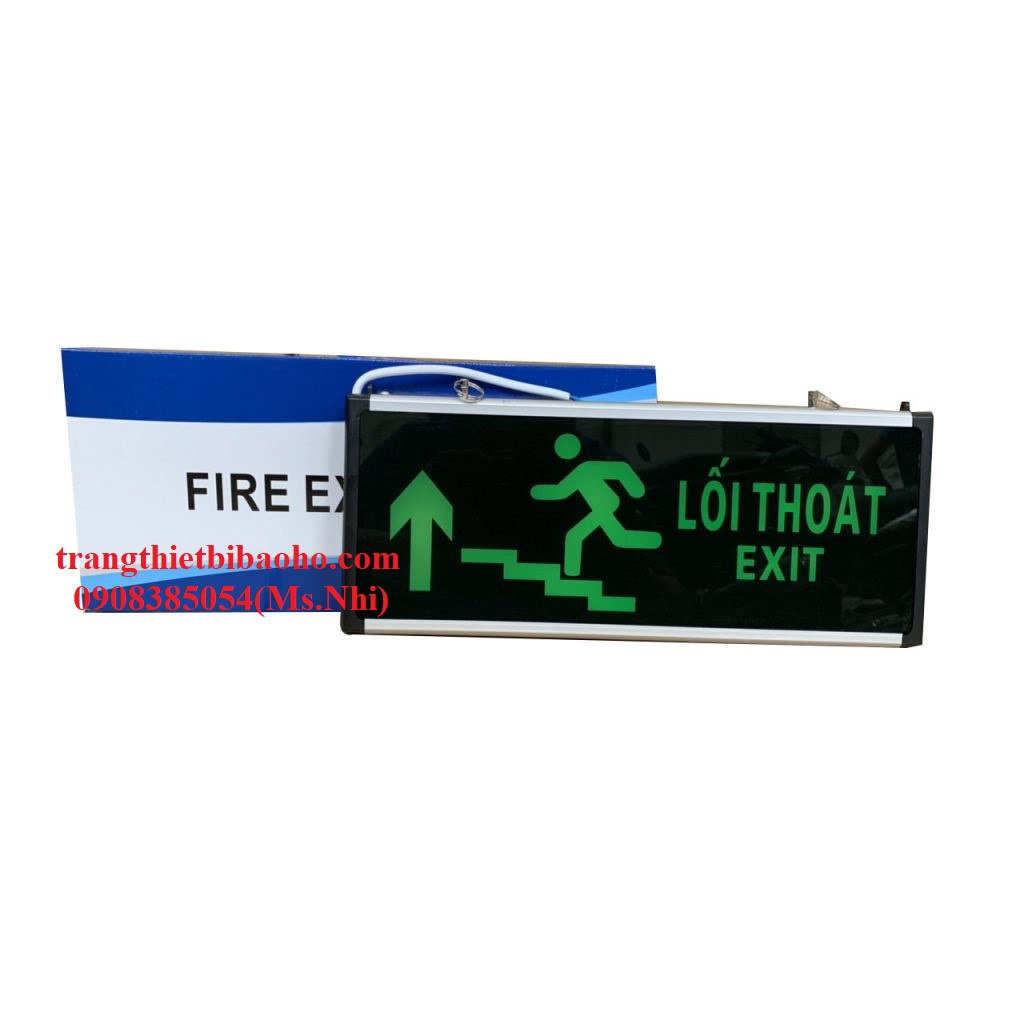 Đèn thoát hiểm Exit 2 mặt sử dụng điện 220V- Hình thật, hàng sẵn