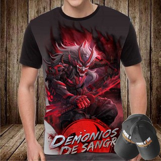 Áo Free Fire Quỷ Vương Tặng kèm Mũ FF Cực Hot, Hình in sắc nét, Chất cotton mềm mịn - HAKI SHOP