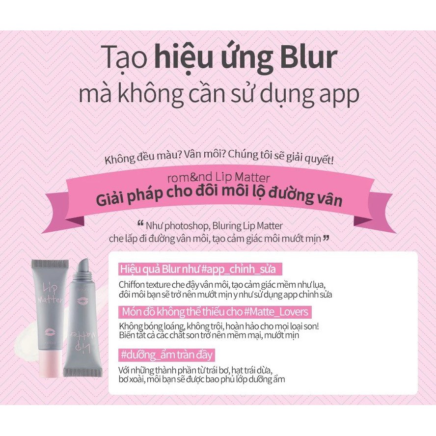 Gel khoá màu son môi romand LIP MATTER 8g - NiNiShop