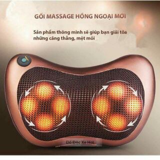 gối massage cổ hồng ngoại