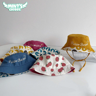 Mũ bucket cột dây ( 1 mặt ) cho bé trai bé gái MINTSCLOSET Mint's Closet - PK8301