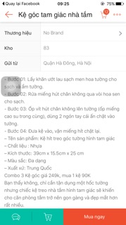 Kệ góc nhà tắm