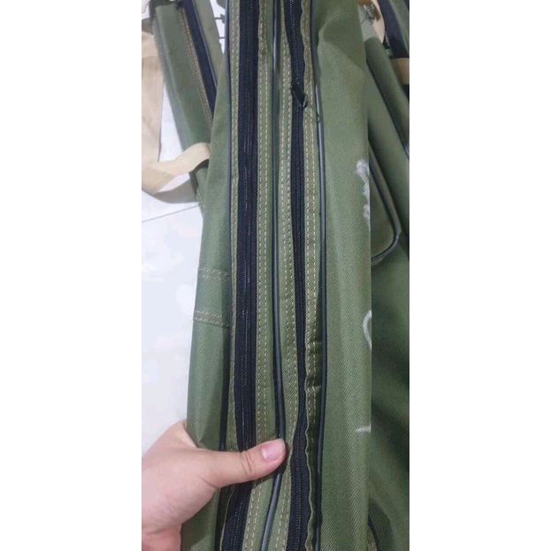 Túi đựng cần câu Lucky, Bao đựng cần lucky, chất liệu vải dày dặn 2 ngăn.