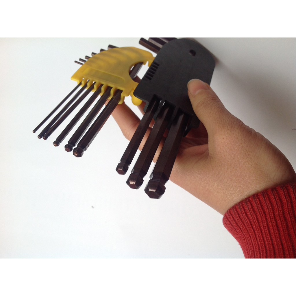 Bộ lục giác 9 chiếc 1.5mm-10mm hàng chuẩn tốt