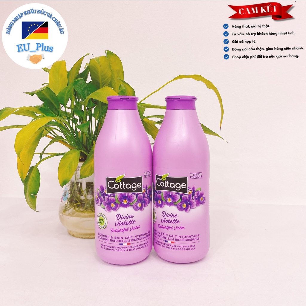 [Hàng Auth] Sữa tắm dưỡng thể Cottage Pháp 750ml