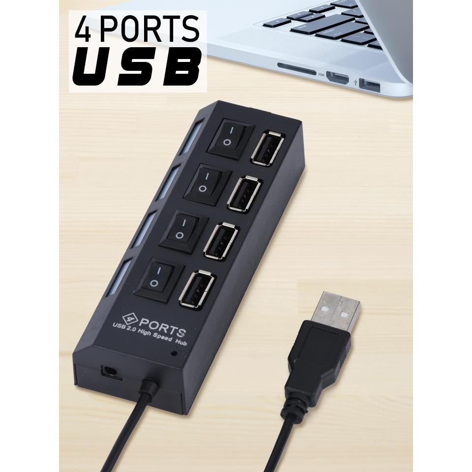 Hub USB 4 cổng đa năng có công tắc