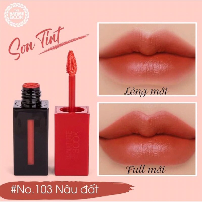 Son Tint 💧Son Nước💧 The Nature Book Bền Màu Lâu Trôi Không Chì | BigBuy360 - bigbuy360.vn