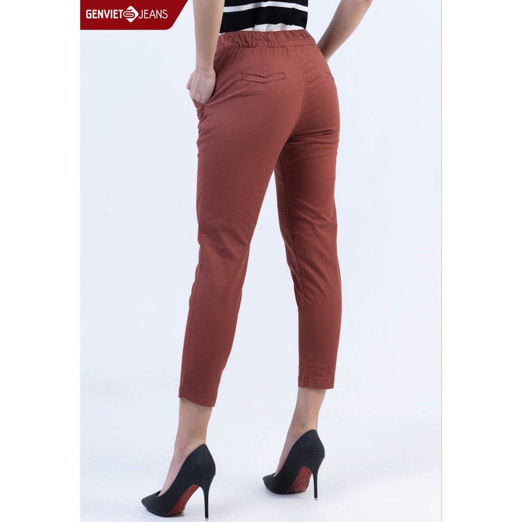 [Mã WABRLOW5 giảm 15% đơn 300K] Quần dài Kaki Nữ DQ106K516 GENVIET JEANS | BigBuy360 - bigbuy360.vn