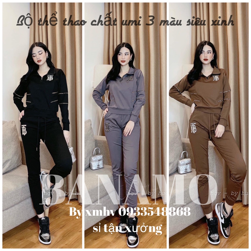 Bộ Quần Áo Thể Thao Nữ Mặc Thu Đông nhiều mẫu trendy 102