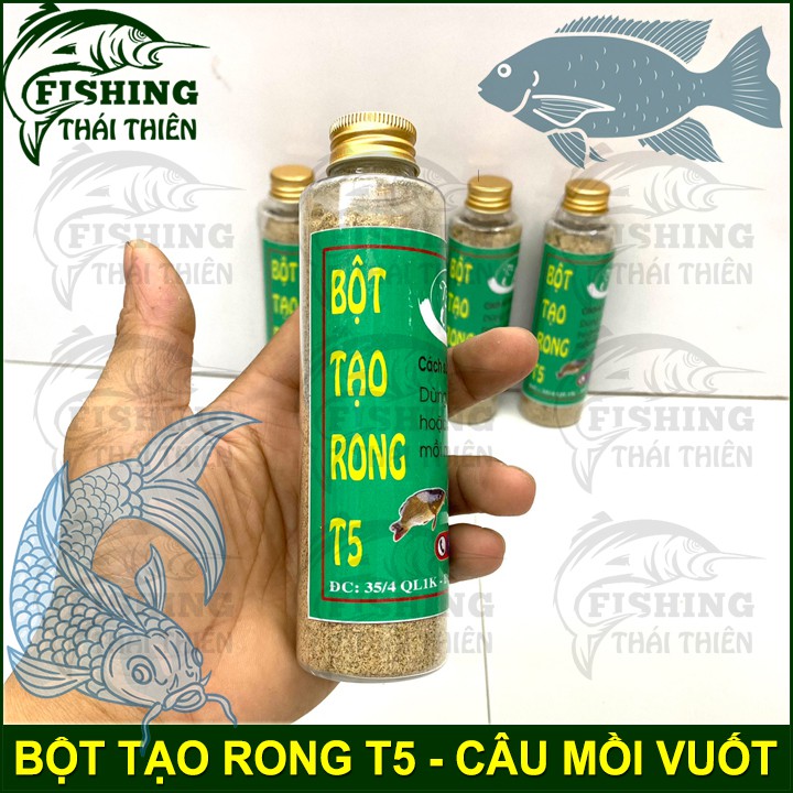 Bột tạo rong T5 Câu Mồi Vuốt, Mồi Vê câu tay,câu đơn, câu đài