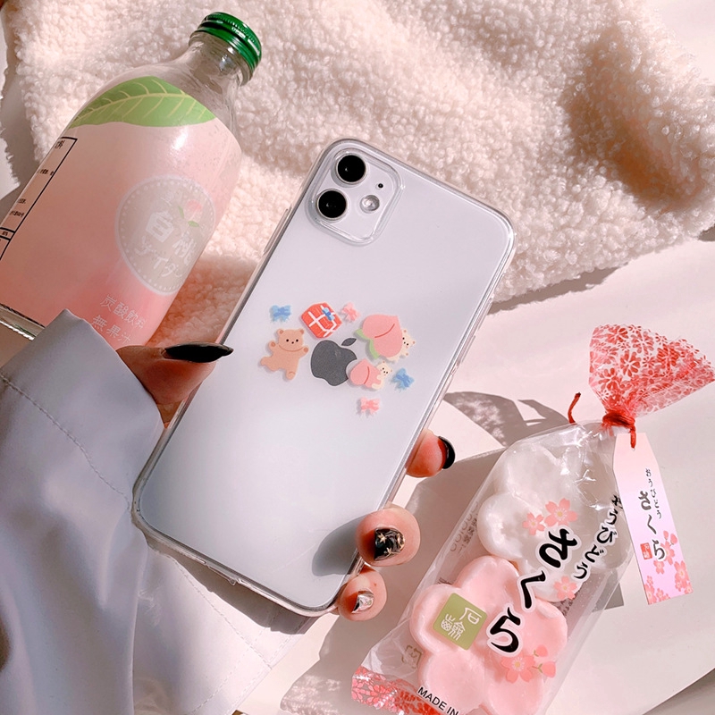 Ốp điện thoại in họa tiết hoạt hình dễ thương cho iPhone 6 6s 6plus 7 8plus X XS XR XSMAX 11 11Pro 11ProMax | BigBuy360 - bigbuy360.vn