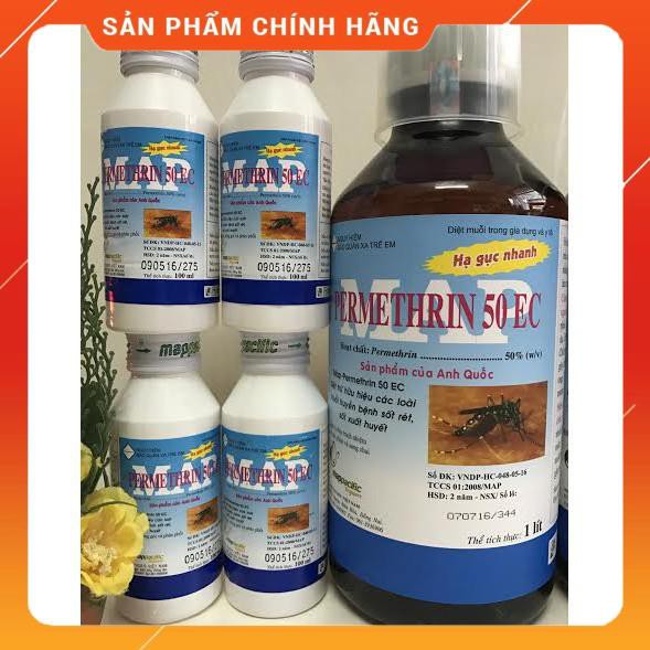 Thuốc diệt muỗi Permethrin 50EC công nghệ ANH QUỐC - 100ml