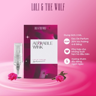Nước hoa nữ thơm lâu chính hãng Adorable Wink Eau De Parfum chai 2ml nhỏ gọn - LOLI & THE thumbnail