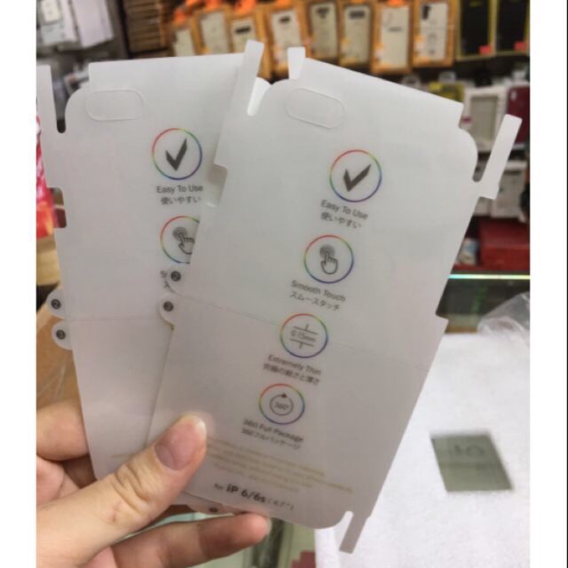 Dán dẻo PPF cho iphone 6/6S dán full màn hình( mặt trước+ mặt sau)