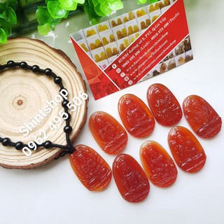 Dây chuyền phật bản mệnh 12 con giáp màu đỏ cam - 250k