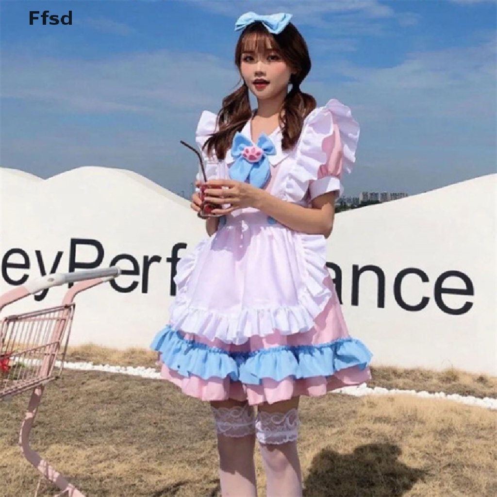 Set đồ hóa trang cô hầu gái phong cách lolita dễ thương cho nữ