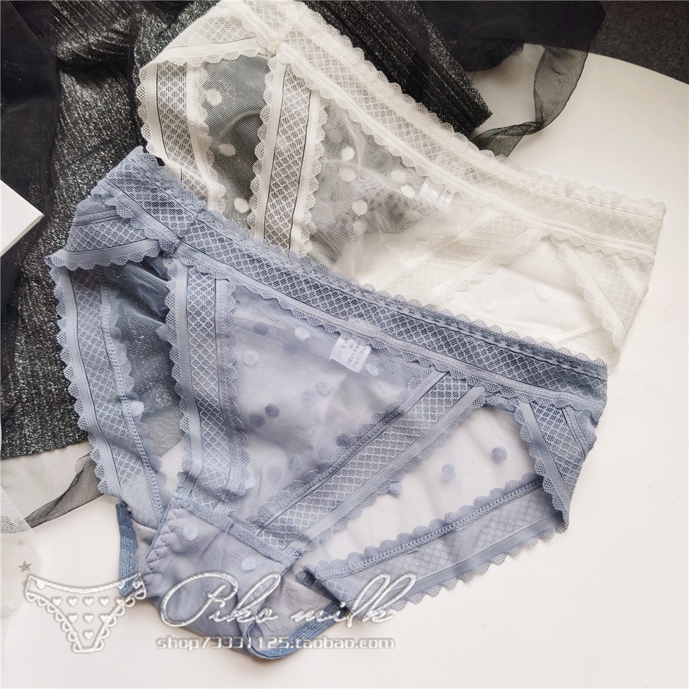 Quần Lót Nữ Ren Sexy thiết kế viền ren kẻ ô mềm mại quyến rũ mã 1657
