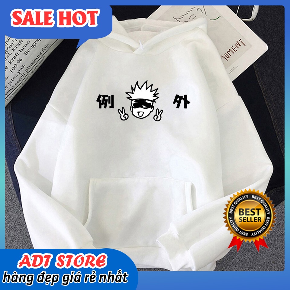 Áo Hoodie In Hình Anime Satoru Gojo Jujutsu Kaisen chibi mẫu HOT siêu chất
