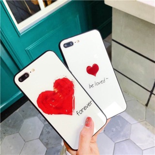 Ốp kính cường lực trái tim Ip