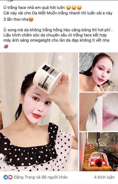 Mặt nạ ủ trắng da nhau thai Genie Hàn - Chính hãng