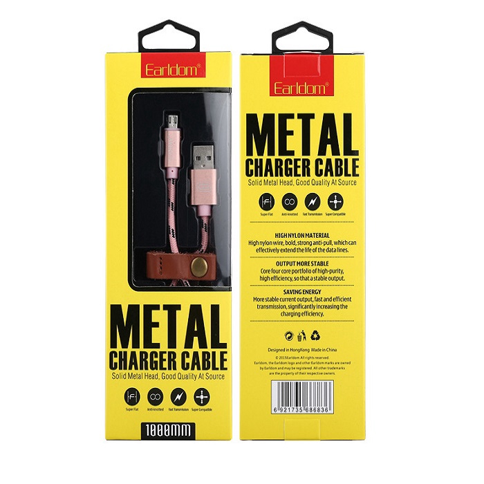 Cáp sạc cổng type c Earldom  ET - PTC