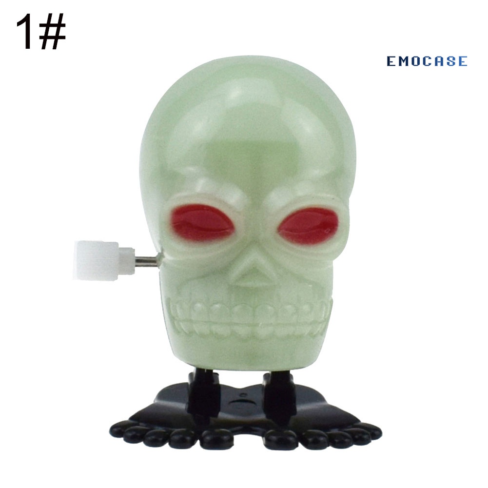 Đồ Chơi Lên Dây Cót Hình Đầu Lâu Kinh Dị Trang Trí Halloween