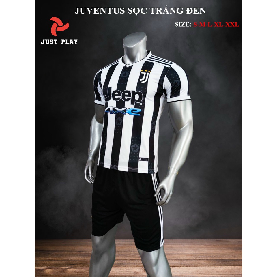 Bộ bóng đá Juventus Justplay thun lạnh