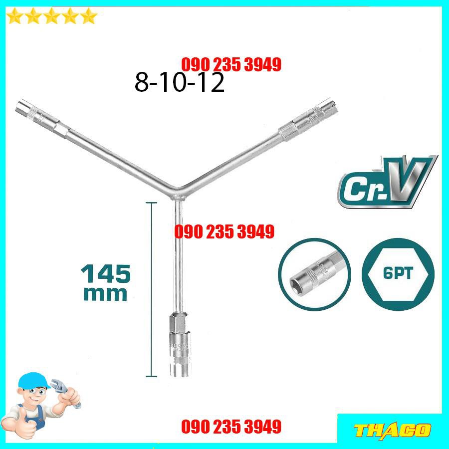 Tay vặn chữ Y 8-10-12 và 10-12-14 dài 145mm Total Ingco 1234