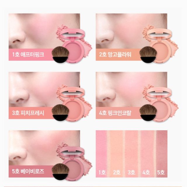 Phấn má hồng siêu lì Aritaum Sugarball Velvet Cheek Color