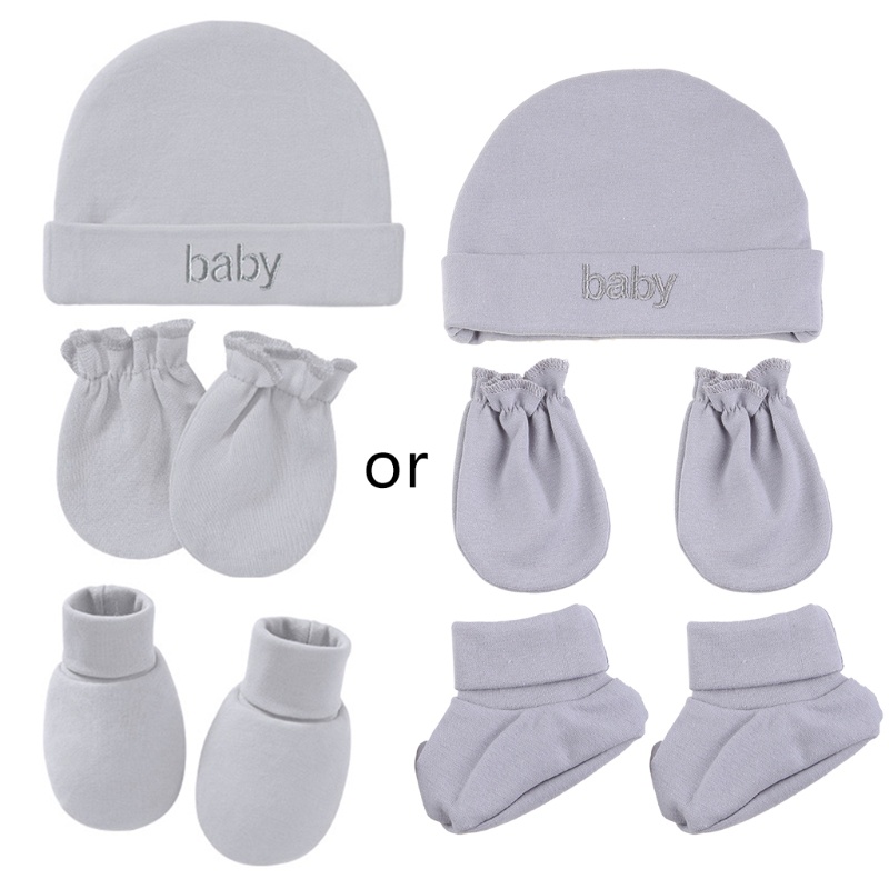 Vớ Mũ Beanie Hai Lớp Màu Trơn Giữ Ấm Mùa Xuân Thu Cho Trẻ Sơ Sinh