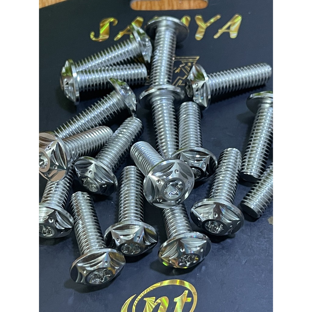 Ốc 8li25 Inox Salaya Dù 5 Cạnh đĩa mỏng