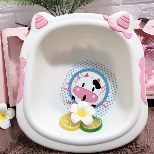 Chậu rửa mặt hình bò sữa xinh yêu cho bé - Loại 1