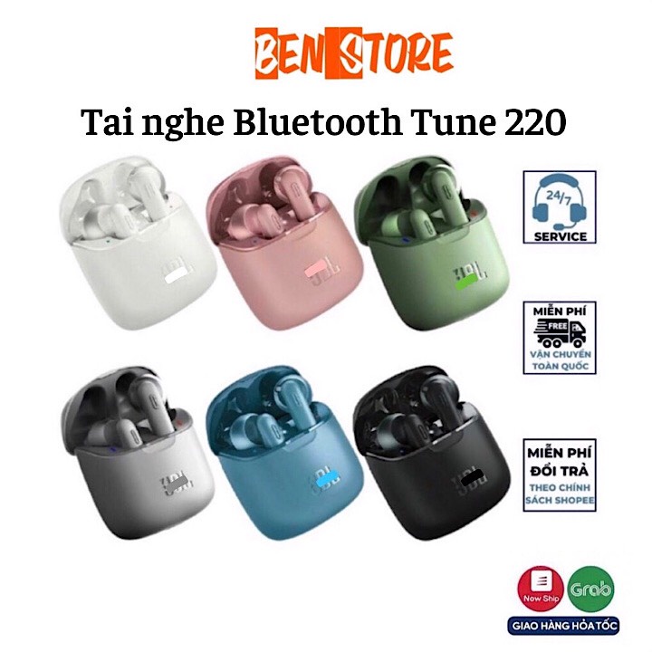 Tai nghe Bluetooth ko dây Tune220 TWS tai nghe nhét tai bản Quốc Tế đỉnh cao chống ồn