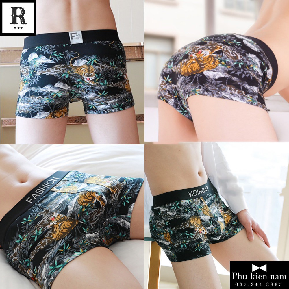 [Hộp] Combo 4 Quần Lót Nam Boxer Quần sịp NAM TÍNH HẤP DẪN S040
