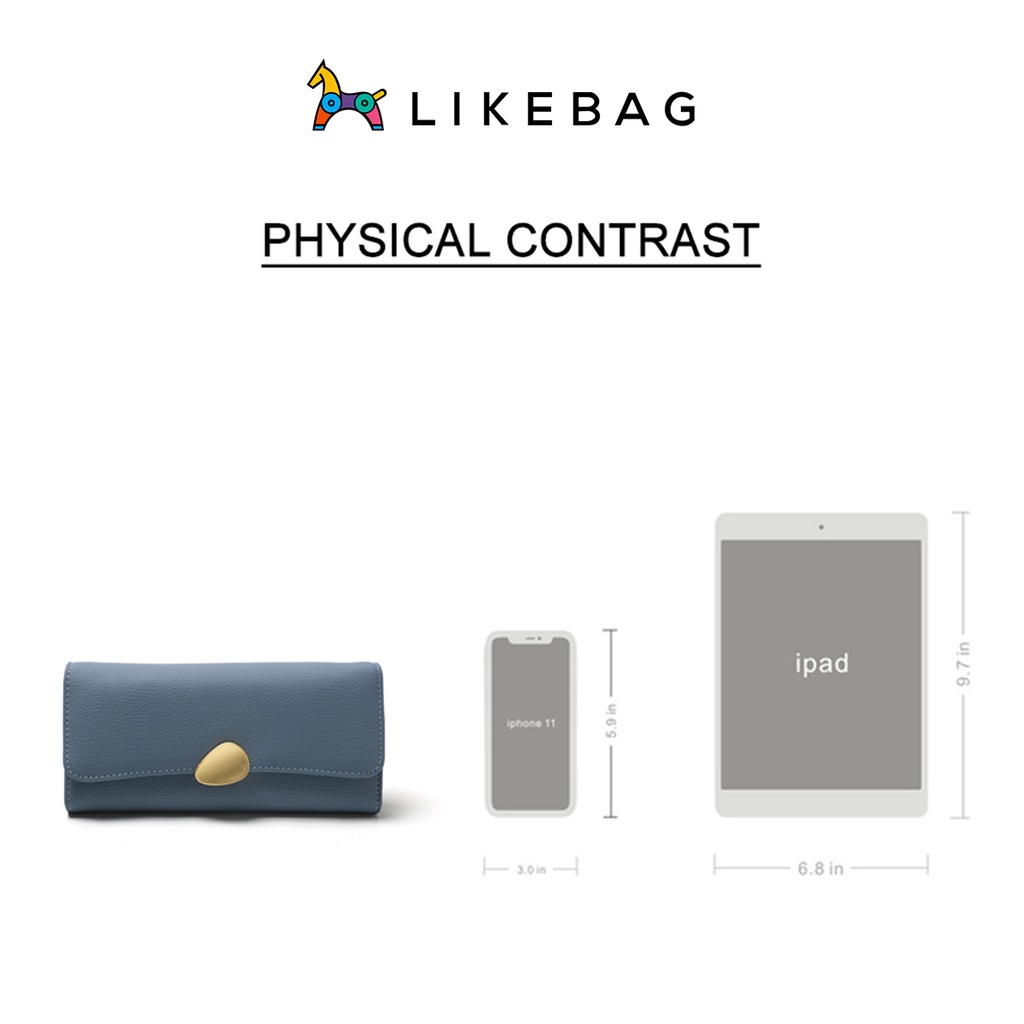 Ví nữ cầm tay dáng dài LIKEBAG thanh lịch T5654-004 - LIBAGI