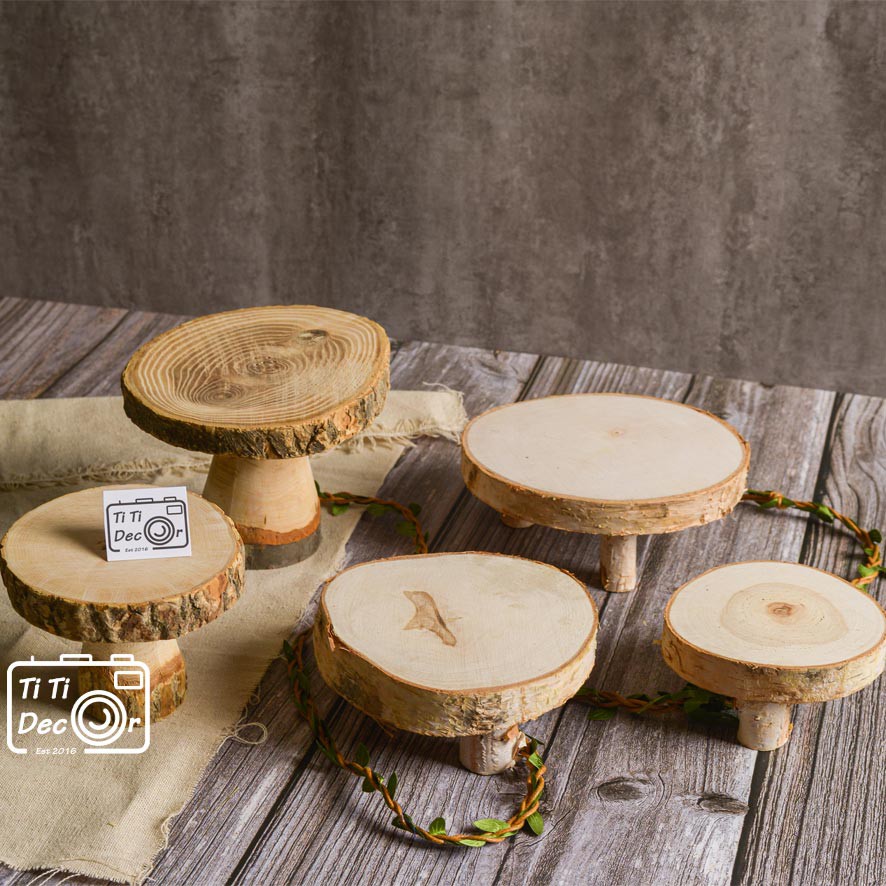 Cakestand 1 chân trang trí bánh ngọt, bánh các loại, chụp hình sản phẩm - TiTi Decor