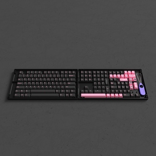Set keycap AKKO Black Pink (PBT Double-Shot/Cherry profile/229 nút)