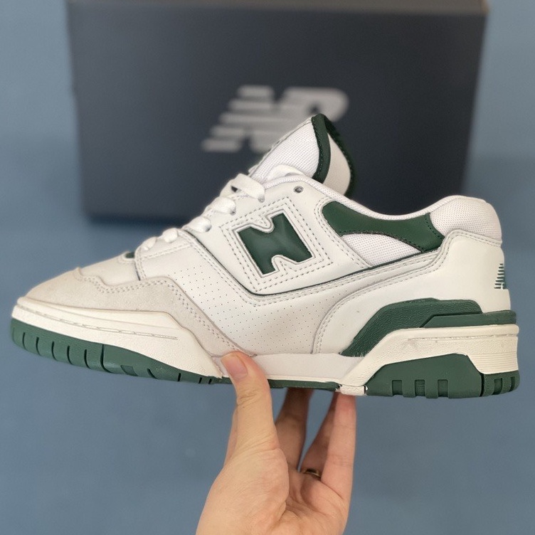 Giày NB550, New Blanece 550 Đủ màu Green, Navy,Đen Bản Best full phụ kiện.