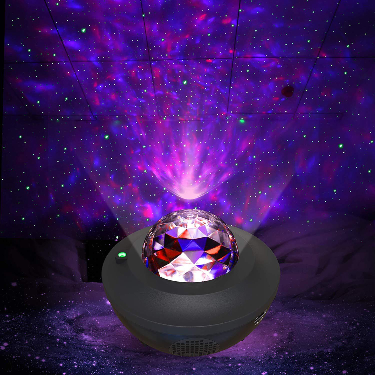LED Colorful Starry Projector Blueteeth USB Voice Control Music Player Projection Lamp