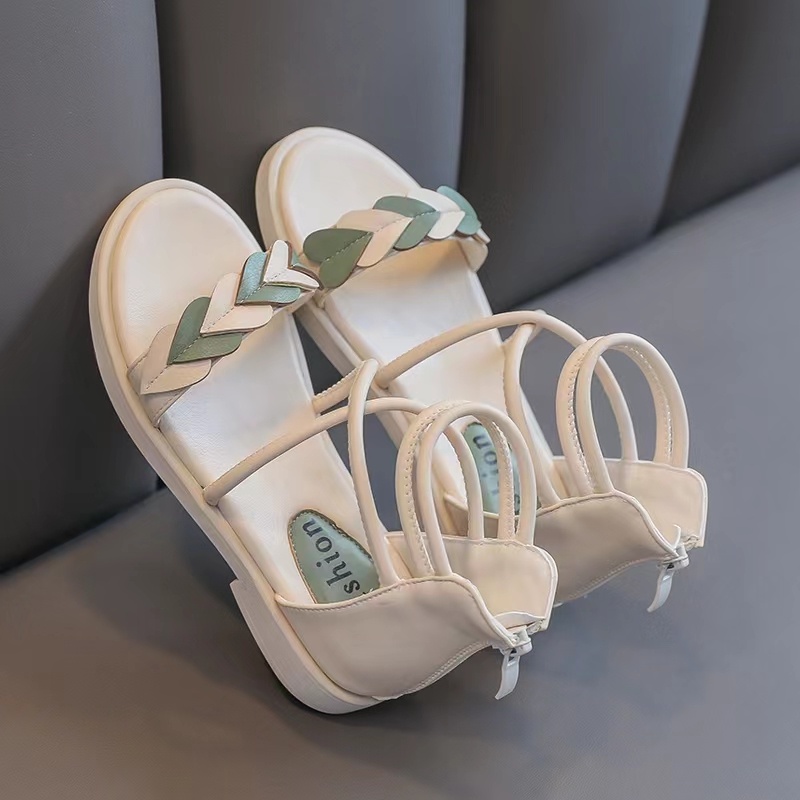 Sandal dép quai hậu chiến binh trái tim xanh cho bé gái từ 3 đến 10 tuổi (G20). Richkidsstore2021