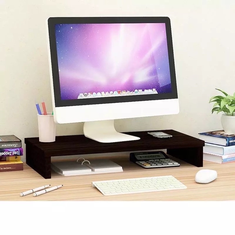 [GIÁ RẺ NHẤT] Kệ gỗ để màn hình máy tính,lap top cho bàn làm việc thiết kế an toàn (runmass1)