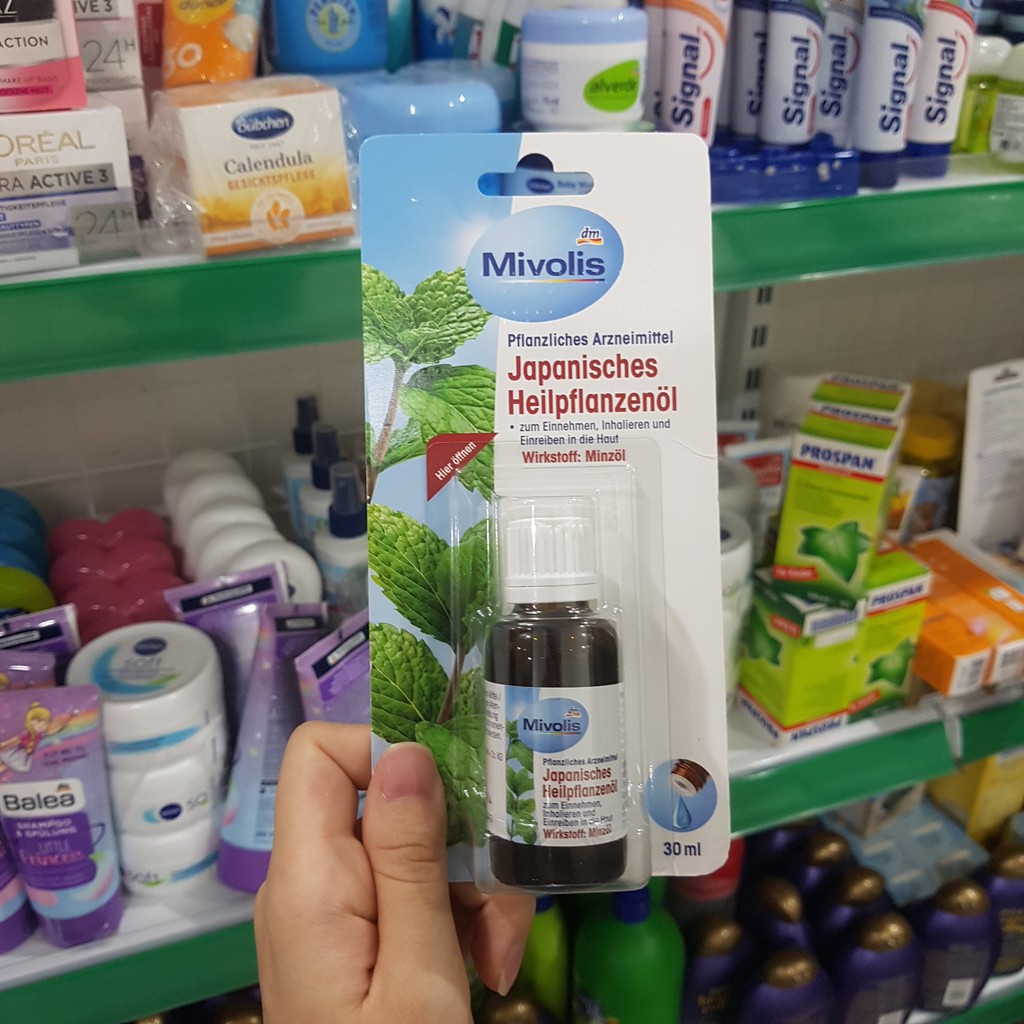 Tinh dầu bạc hà Das gesunde plus [Hàng Đức] Giảm căng thẳng mệt mỏi, nhiễm khuẩn hô hấp, rối loạn tiêu hóa, 30ml