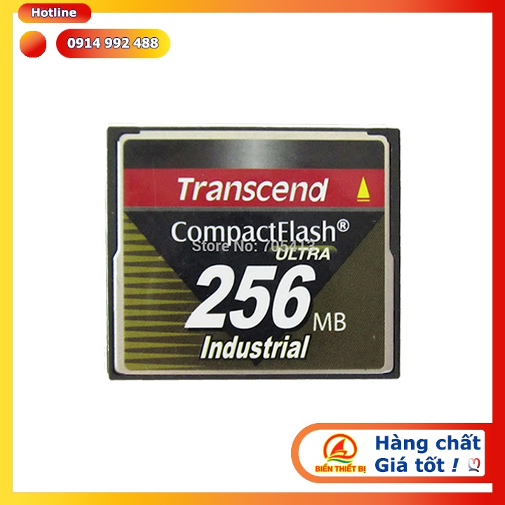 Thẻ nhớ 256MB Transcend CompactFlash Industrial - CF memory card dùng cho máy CNC máy công nghiệp