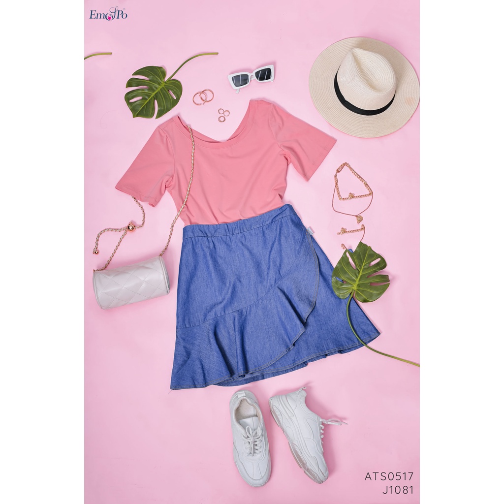 Áo thun cổ tim, thân sau xẻ Emspo ATS0517